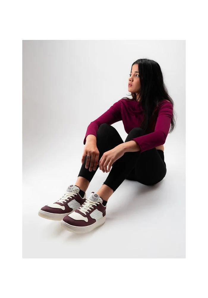 Bacca Bucci Cosmic Wine Cosmic Dream Sneakers 3D tongue, transparent sole, and galaxy-grade comfort for every step for Women | Best Price UAE